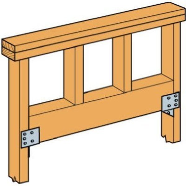 Simpson Strong-Tie Hh4 4X Header Hanger HH4